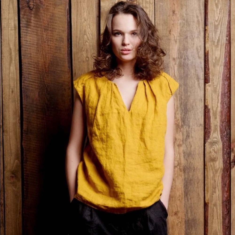 100% Linen Top New